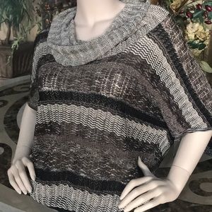 INC Striped Dolman Knit Sweater Top